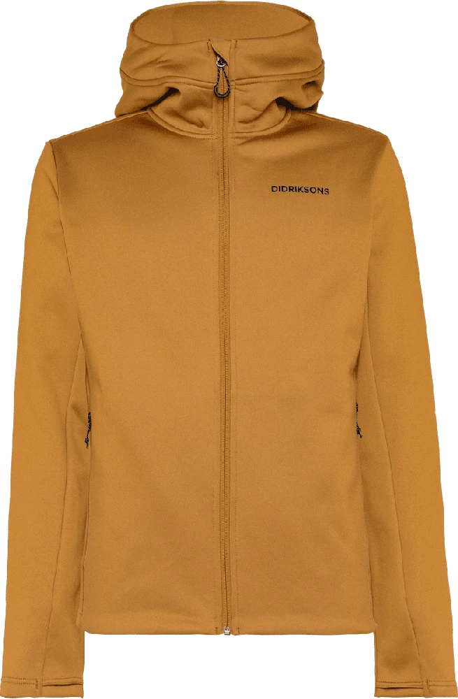 Didriksons vyriškas techninis flisinis džemperis su gobtuvu FIELD USX FULL-ZIP - Spice Brown (Išankstinis užsakymas)