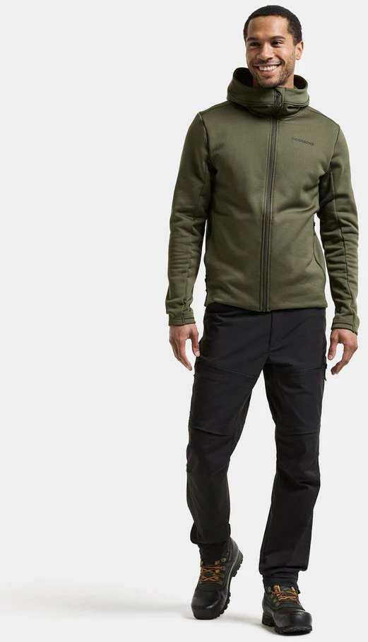 Didriksons vyriškas techninis flisinis džemperis su gobtuvu FIELD USX FULL-ZIP - Deep Žalias (Išankstinis užsakymas)