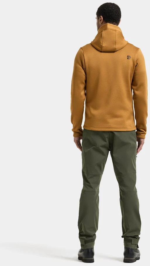 Didriksons vyriškas techninis flisinis džemperis su gobtuvu FIELD USX FULL-ZIP - Spice Brown (Išankstinis užsakymas)