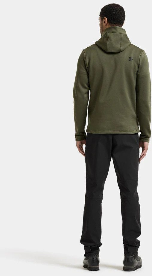 Didriksons vyriškas techninis flisinis džemperis su gobtuvu FIELD USX FULL-ZIP - Deep Žalias (Išankstinis užsakymas)