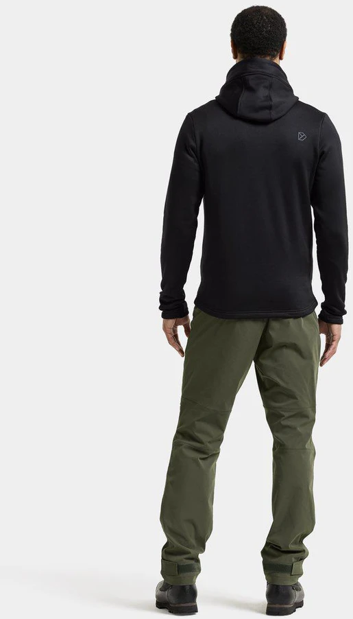 Didriksons vyriškas techninis flisinis džemperis su gobtuvu FIELD USX FULL-ZIP - Juodas (Išankstinis užsakymas)