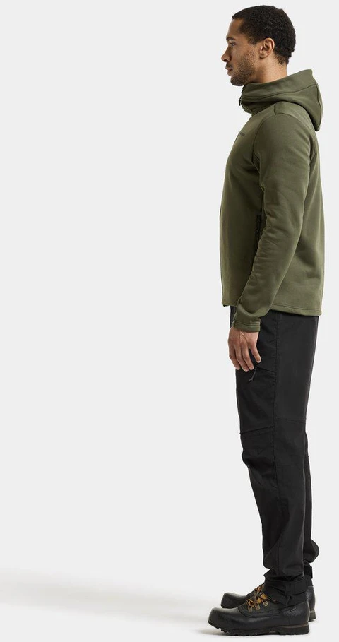 Didriksons vyriškas techninis flisinis džemperis su gobtuvu FIELD USX FULL-ZIP - Deep Žalias (Išankstinis užsakymas)