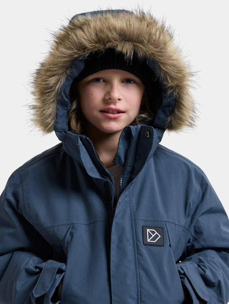 Didriksons žieminė parka SYLVIN KIDS PARKA 2 - Mountain Mėlyna (Išankstinis užsakymas)