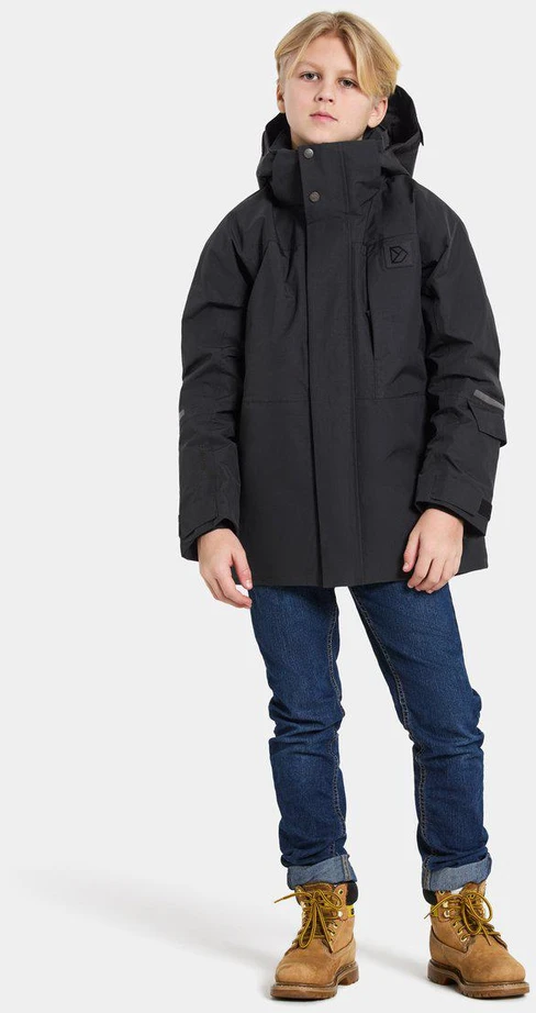 Didriksons žieminė striukė GABBRO KIDS JKT 2 - Juodas (Išankstinis užsakymas)
