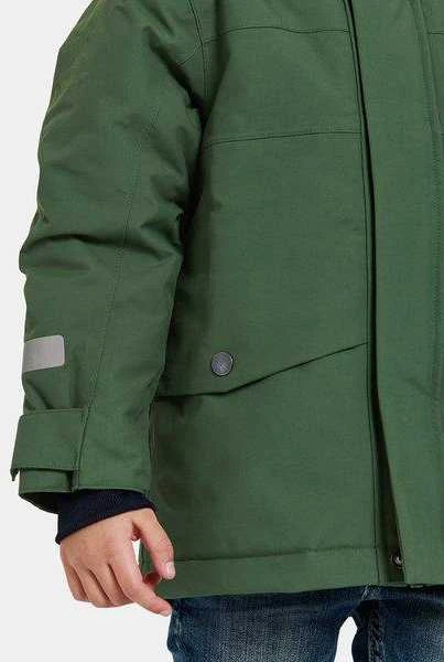 Didriksons žieminė striukė su augimo funkcija BJÄRVEN KIDS PARKA 3 - Pine Žalias (yra vietoje)