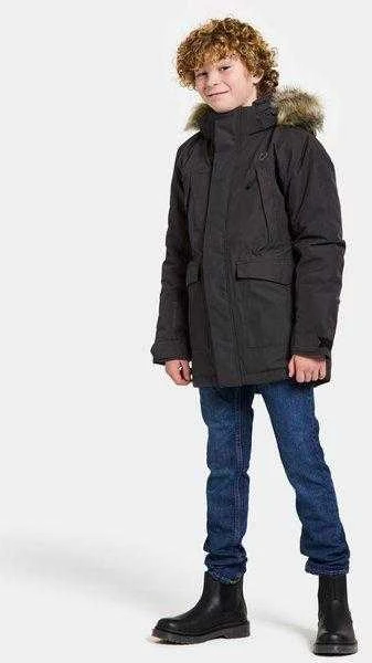 Didriksons žieminė striukė su augimo funkcija - Oxid Kids' Parka Juodas (yra vietoje)