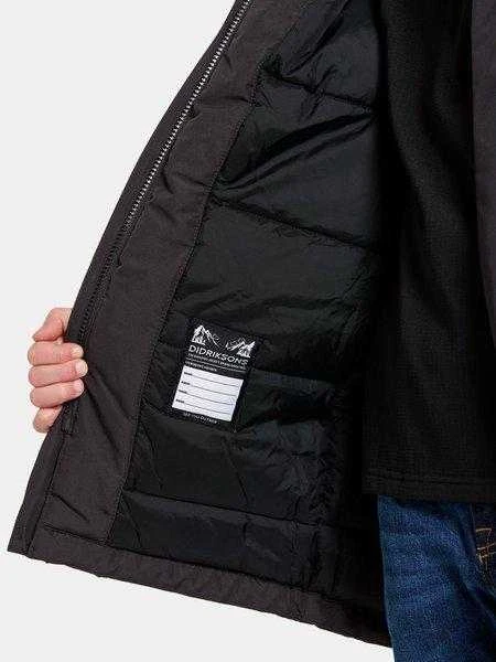 Didriksons žieminė striukė su augimo funkcija - Oxid Kids' Parka Juodas (yra vietoje)