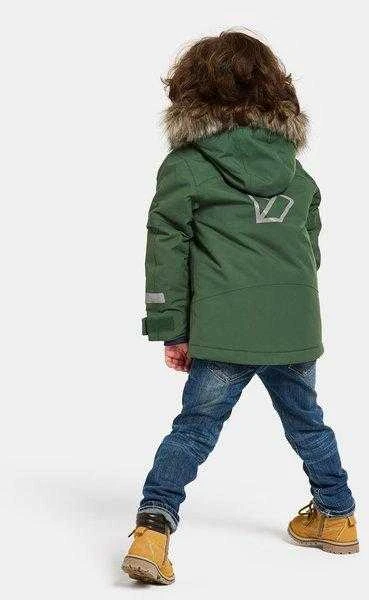 Didriksons žieminė striukė su augimo funkcija BJÄRVEN KIDS PARKA 3 - Pine Žalias (yra vietoje)