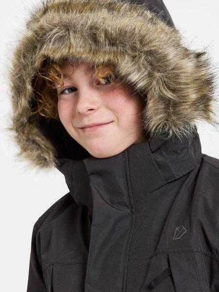 Didriksons žieminė striukė su augimo funkcija - Oxid Kids' Parka Juodas (yra vietoje)