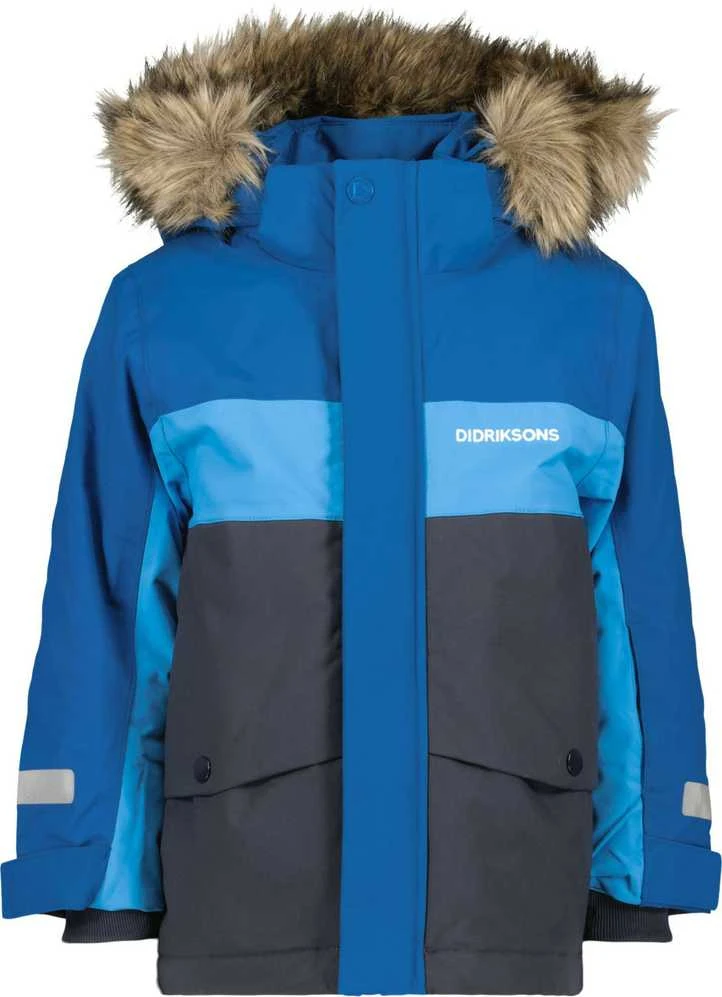 Didriksons žieminė striukė su augimo funkcija - BJÄRVEN KIDS PARKA 2 Classic Mėlyna (yra vietoje)