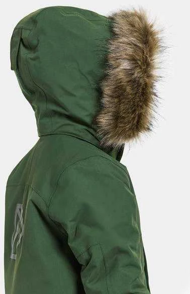 Didriksons žieminė striukė su augimo funkcija BJÄRVEN KIDS PARKA 3 - Pine Žalias (yra vietoje)