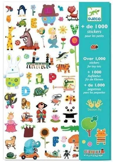 Djeco Lipdukų rinkinys – 1000 lipdukų mažiesiems ( DJ08950 )