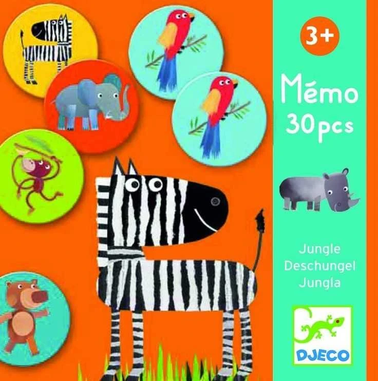 Djeco Atminties žaidimas - Džiunglės (30 vnt.) ( DJ08159 )