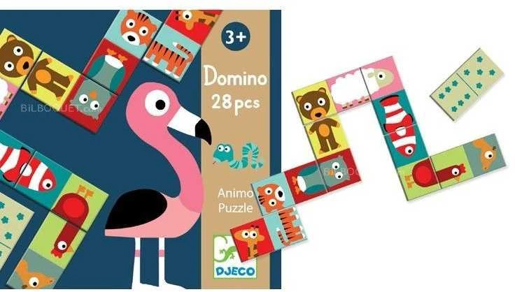 Djeco Domino - Animo-dėlionė (28 vnt.) ( DJ08165 )