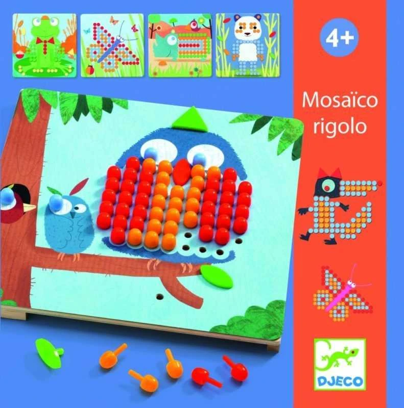 Djeco Lavinamasis žaislas - Mozaika - Mosaico Rigolo ( DJ08136 )