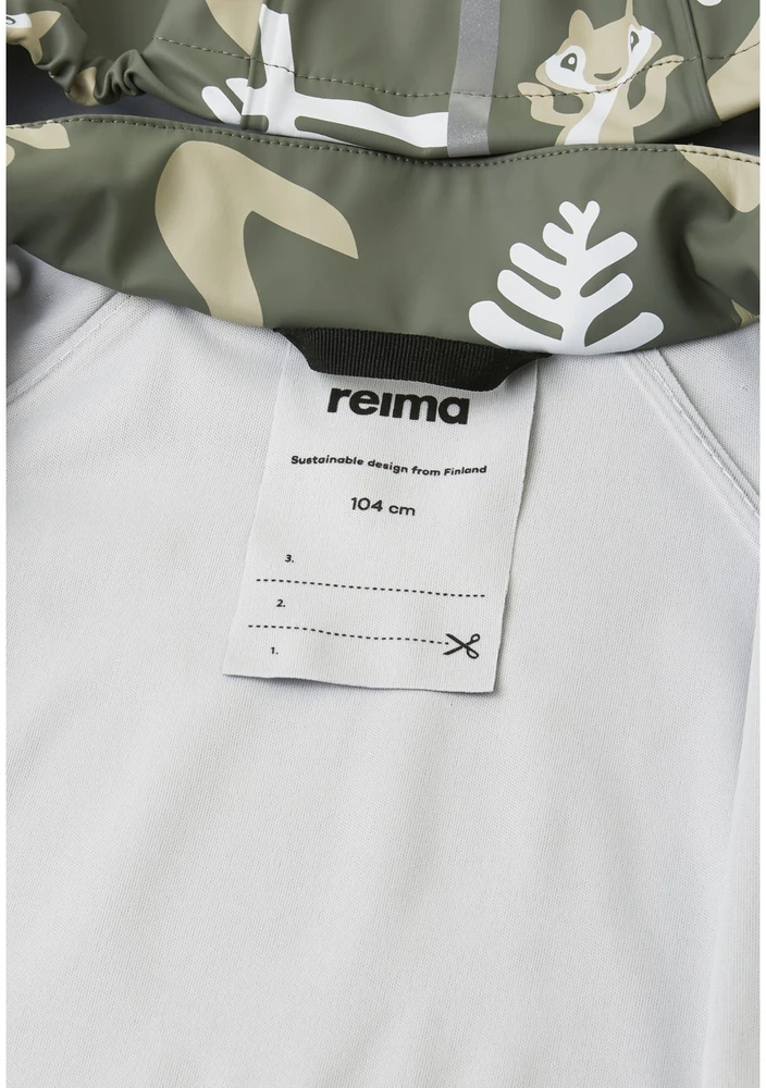 REIMA Raincoat Vesi pilkšvai žalia striukė vaikams