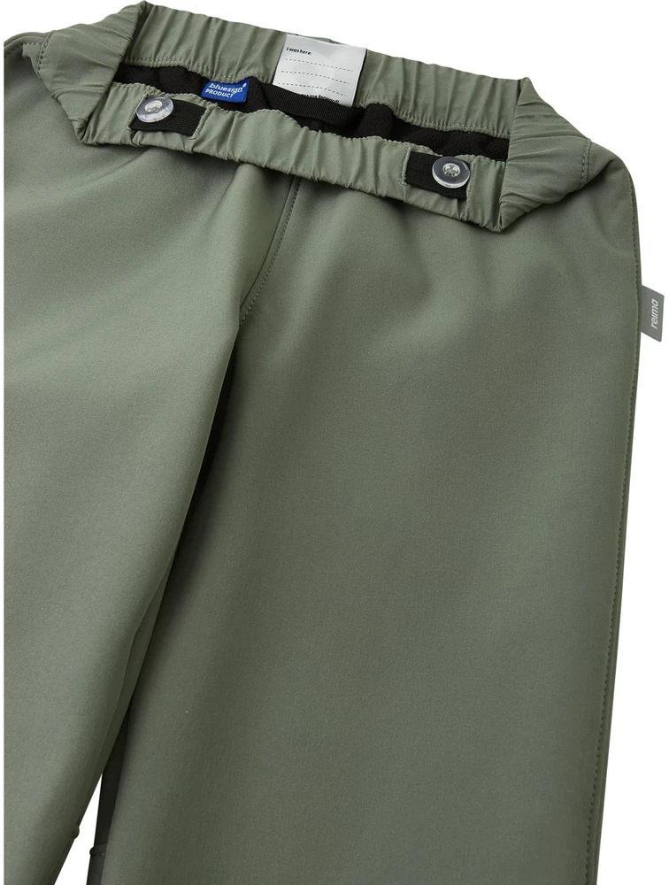 REIMA Softshell Oikotie kelnės vaikams – Greyish Žalias