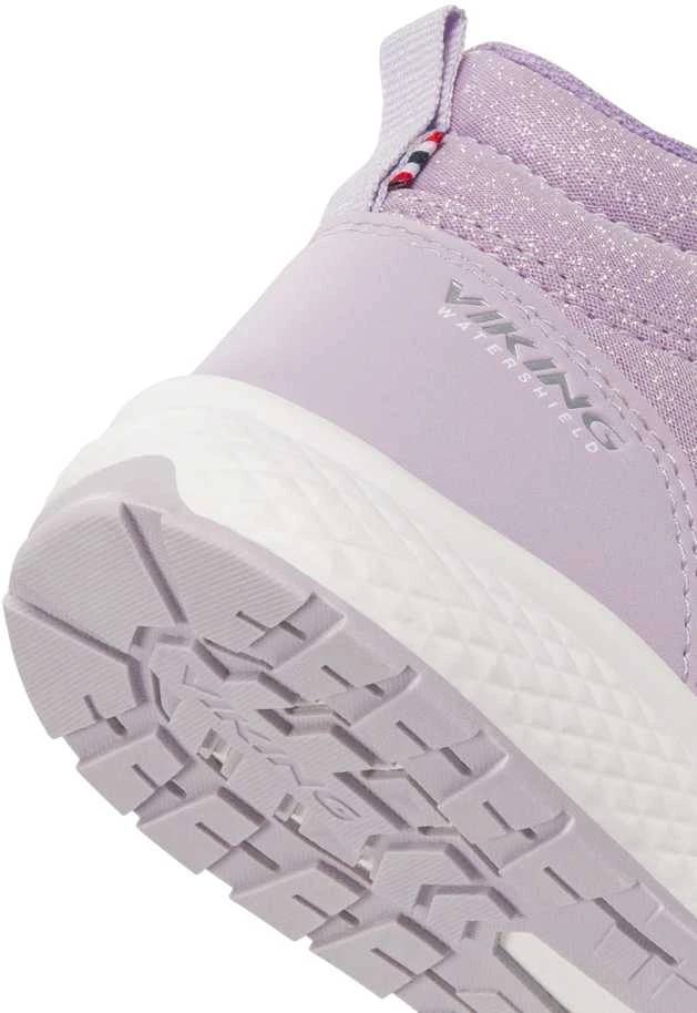 VIKING Bouncy Glitter Mid WP 2V rudeniniai/pavasariniai batai vaikams – Lilac