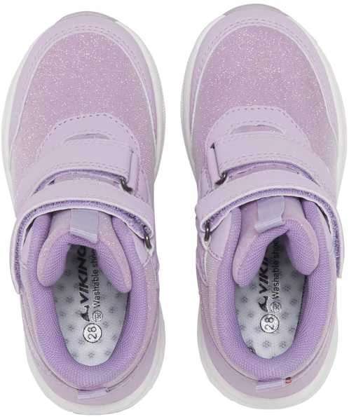 VIKING Bouncy Glitter Mid WP 2V rudeniniai/pavasariniai batai vaikams – Lilac