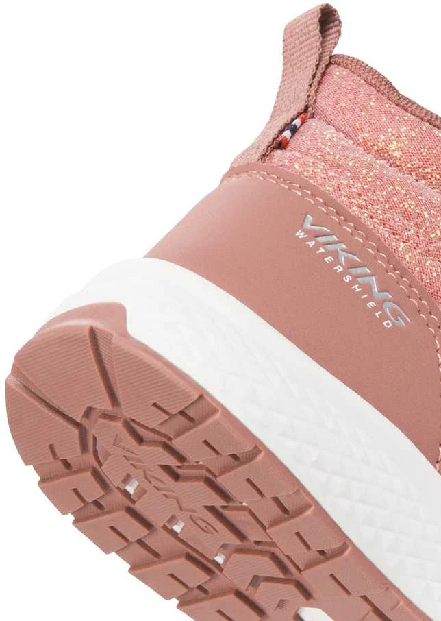 VIKING Bouncy Glitter Mid WP 2V rudeniniai/pavasariniai batai vaikams – Rožinė