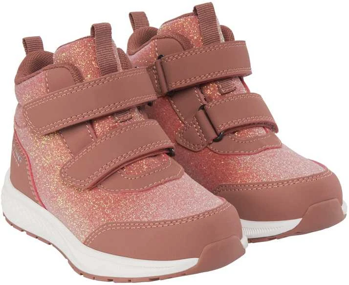 VIKING Bouncy Glitter Mid WP 2V rudeniniai/pavasariniai batai vaikams – Rožinė