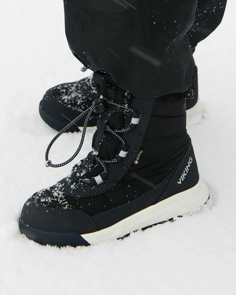 Viking itin lengvi žieminiai batai vaikams su GORE-TEX Aery Warm GTX SL - Juodas/Char