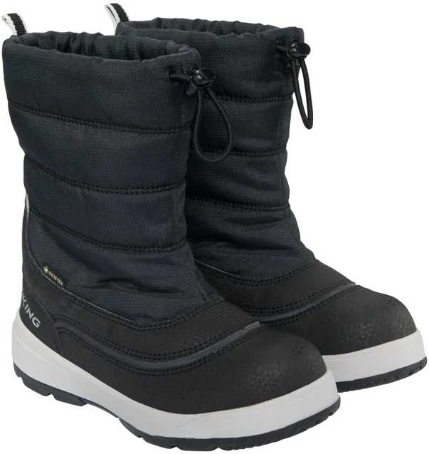 Viking Toasty Pull-on žieminai batai vaikams su GORETEX - Juodas