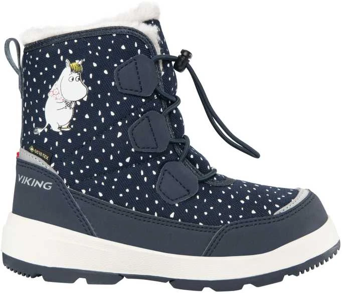 Viking Toasty Warm GTX Zip Moomin žieminai batai vaikams su GORETEX - Navy