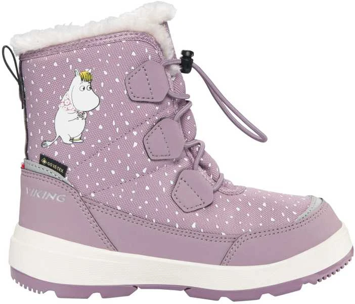 Viking Toasty Warm GTX Zip Moomin žieminai batai vaikams su GORETEX - Dusty Rožinė