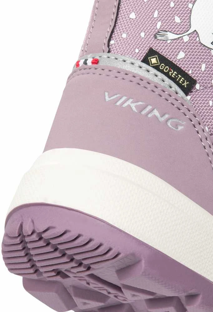 Viking Toasty Warm GTX Zip Moomin žieminai batai vaikams su GORETEX - Dusty Rožinė