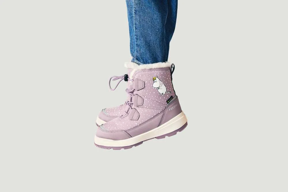 Viking Toasty Warm GTX Zip Moomin žieminai batai vaikams su GORETEX - Dusty Rožinė