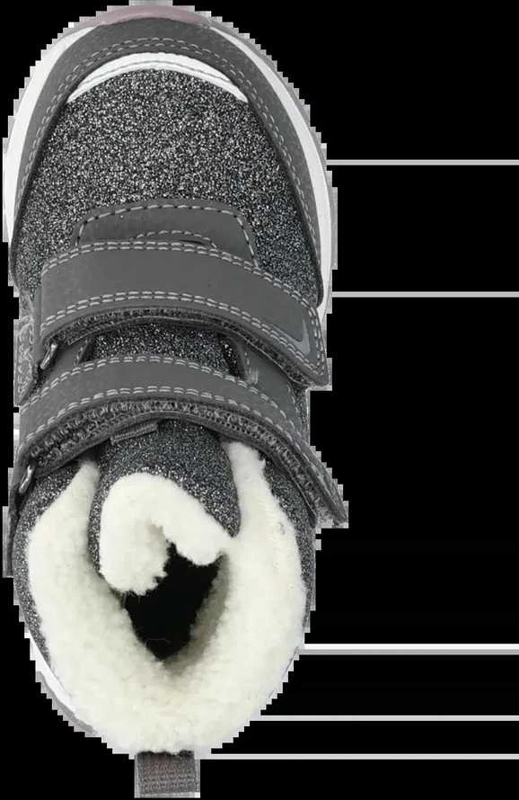 Viking žieminiai batai vaikams Equip Warm WP 2V - CHARCOAL/DUSTY Rožinis