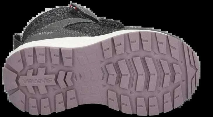 Viking žieminiai batai vaikams Equip Warm WP 2V - CHARCOAL/DUSTY Rožinis