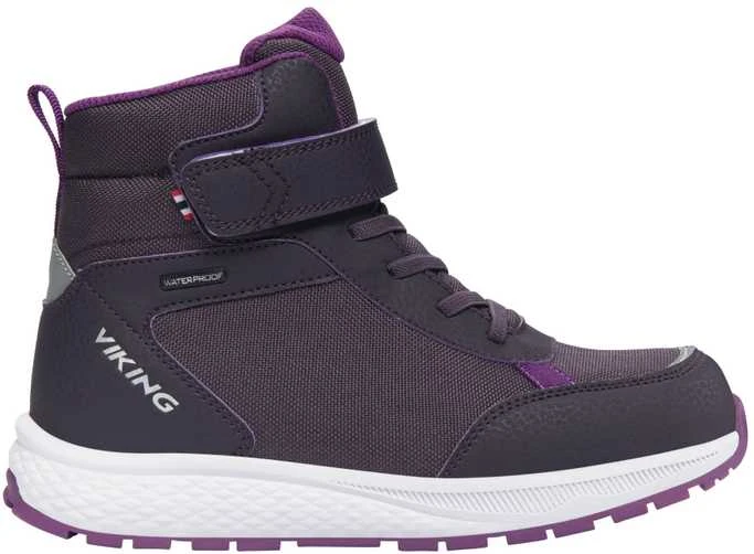 Viking žieminiai batai vaikams Equip Warm WP 1V - Aubergine/Violetinė