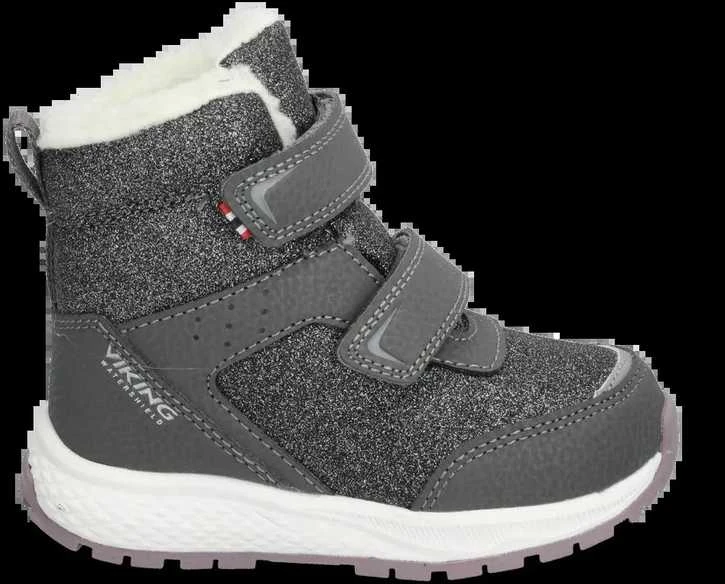 Viking žieminiai batai vaikams Equip Warm WP 2V - CHARCOAL/DUSTY Rožinis
