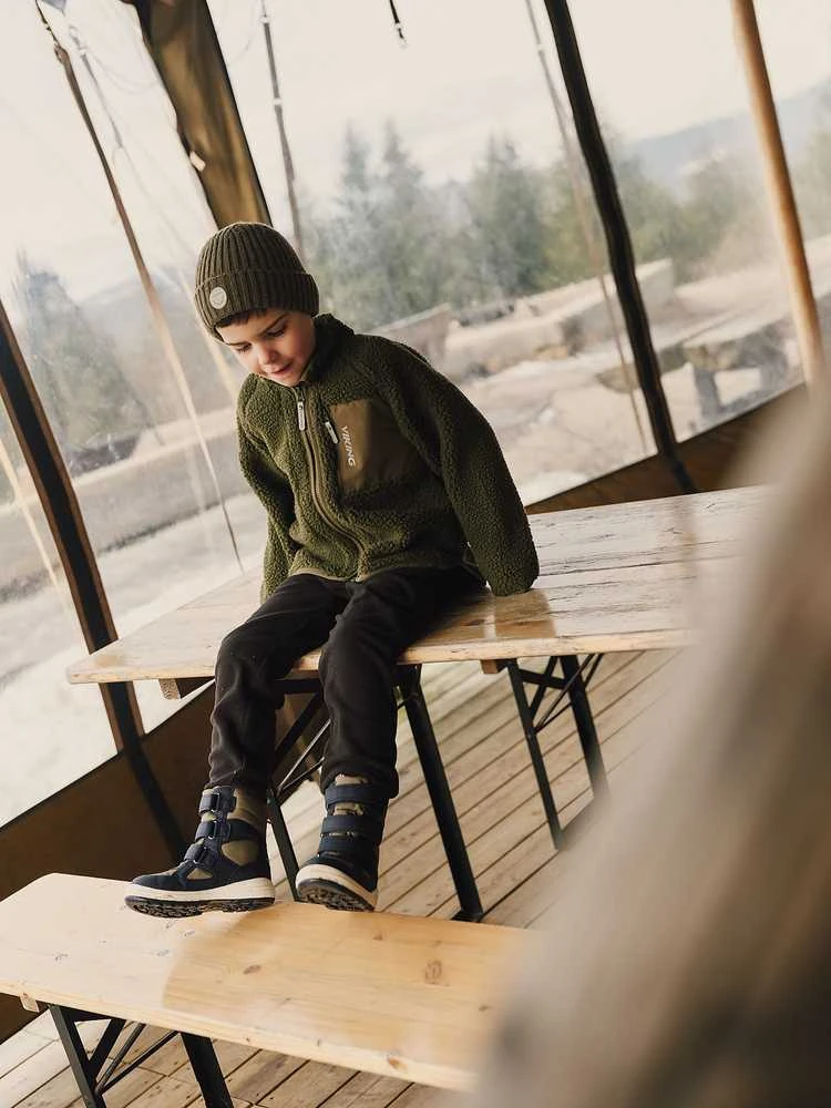 Viking žieminiai batai vaikams Fun Warm WP 3V - Navy/Olive