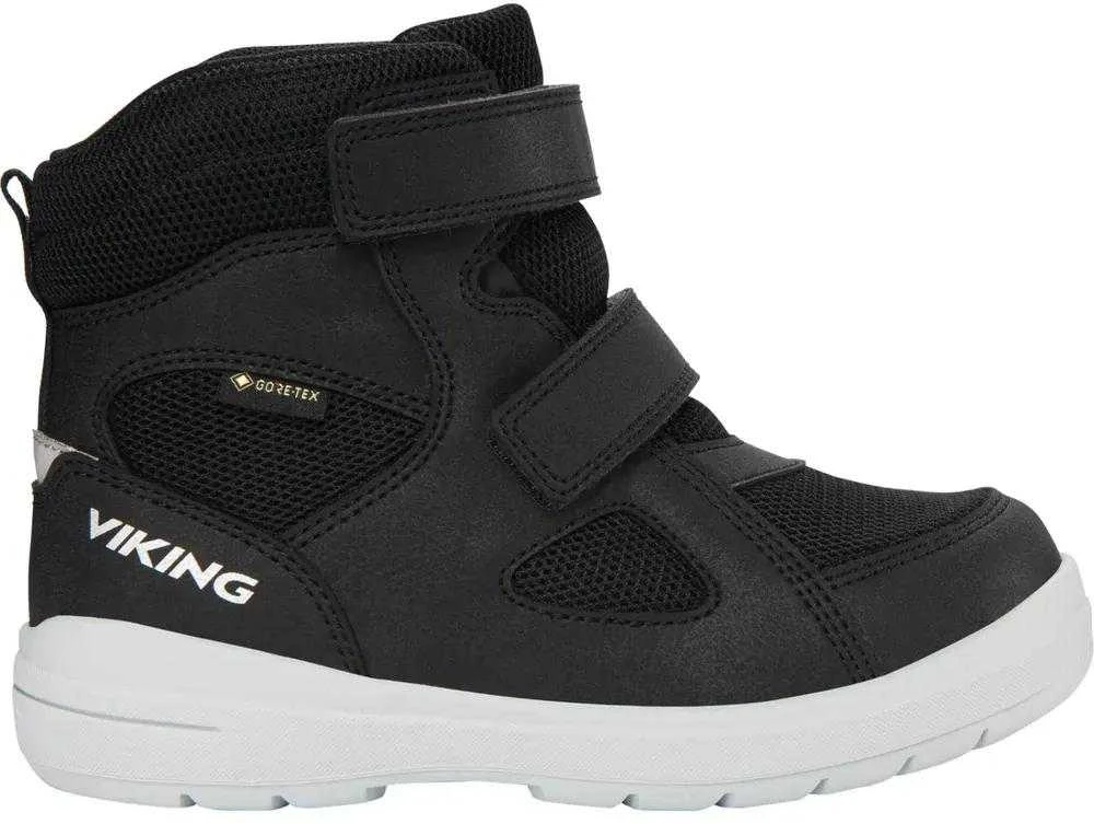 Viking žieminiai batai vaikams Fun Warm GTX 2V su GORE-TEX - Juodas