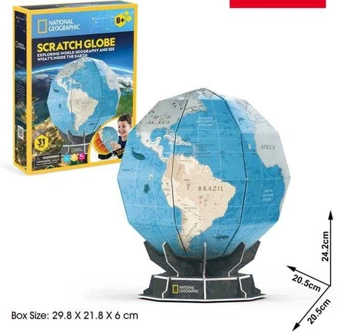 CubicFun 3D Delionė National Geographic Globus
