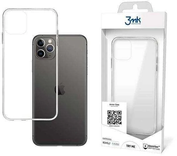 Dėklas 3MK Armor Case Nugaros apsauga, Apple, iPhone XI Pro Max, TPU, Skaidrus