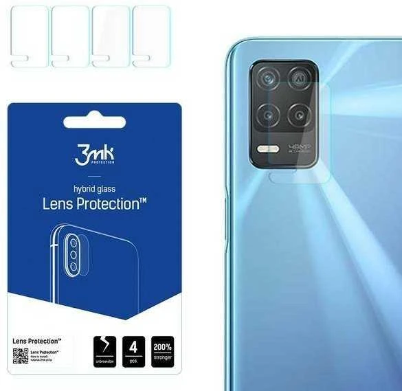 3MK FLEXIBLE GLASS LENS HYBRID GLASS PROTECT REALME 8 5G FOR 4 PCS CAMERA