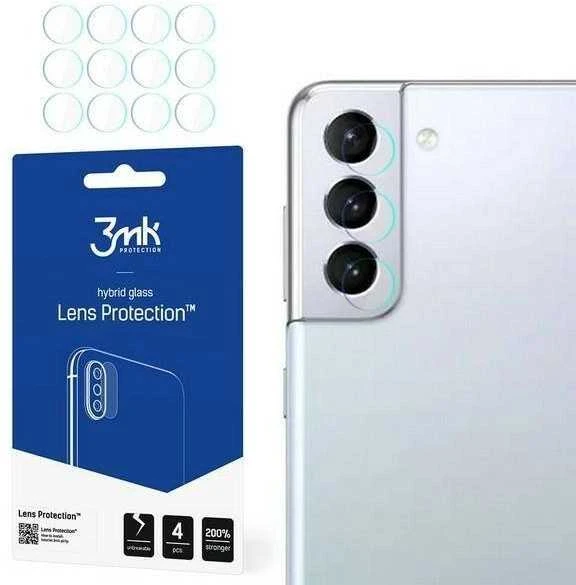 LCD apsauginė plėvelė kamerai 3MK Hybrid Glass Lens Samsung G996 S21 Plus 5G