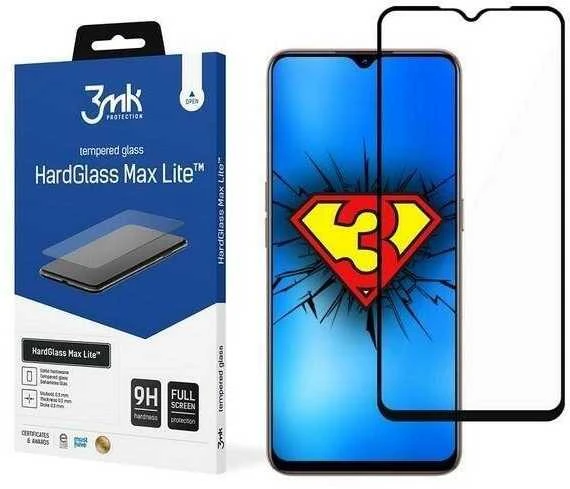 3MK HARD GLASS MAX LITE OPPO A73 Juodas