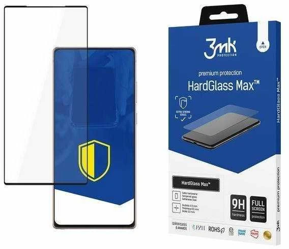 LCD apsauginis stikliukas 3MK Hard Glass Max Finger Print Samsung N980 Note 20 juodas