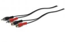 84032 AUDIO prailginimo laidas 2xRCA M/F 3.0 m, Ednet