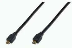 ASSMANN Micro (type D) HDMI Male to Micro (type D) HDMI Male, Shielded, Juodas, 2.0m, Juodas, AK-330108-020-S