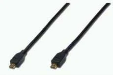 ASSMANN Micro (type D) HDMI Male to Micro (type D) HDMI Male, Shielded, Juodas, 2.0m, Juodas, AK-330108-020-S