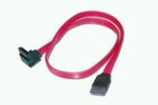 ASSMANN SATA connection cable, SATA 7pin, L-type, 90°/F - SATA 7pin, L-type/F, 0.75m, straight, SATA II/III, red AK-400104-008-R