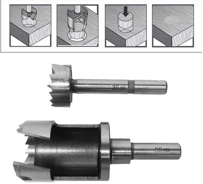 Grąžtas AW-Tools AWTOOLS FLAT MILL / MEDIENOS MALŪNAS 35mm