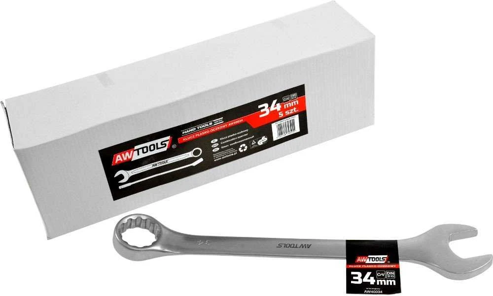 AW-Tools AWTOOLS kombinuotasis veržliaraktis CrV DIN3113 Dydis: 34 (MM)