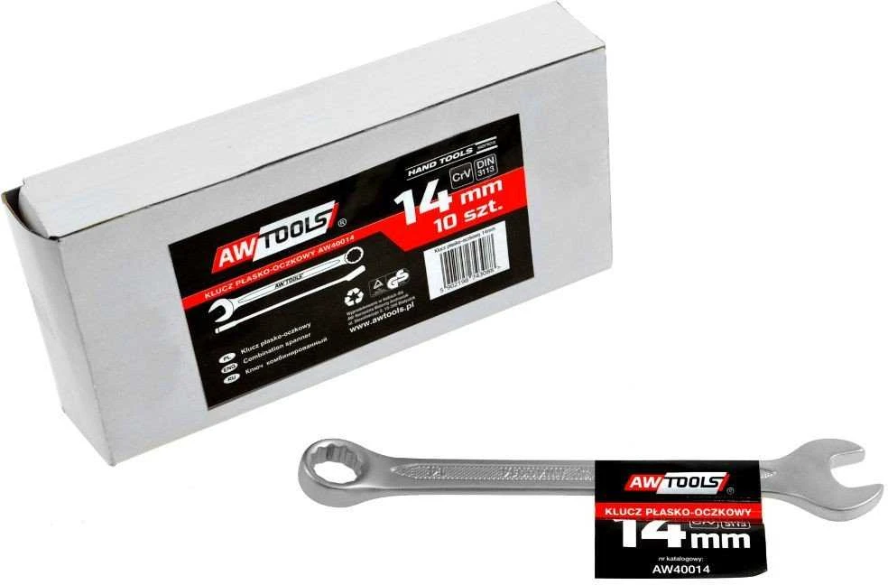 AW-Tools AWTOOLS veržliaraktis su atviru galu CrV DIN3113 Dydis: 14 (MM)